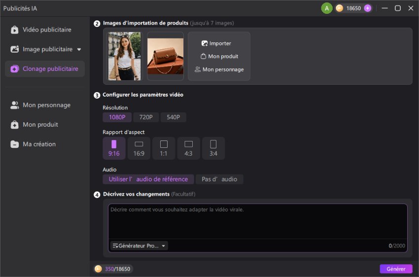 Rédigez une invite dans Hitpaw Edimakor, le générateur vidéo UGC IA