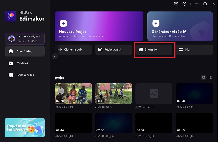 créer des shorts instagram 1