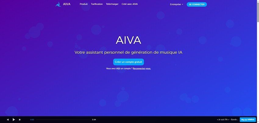 Site de création musicale IA 2