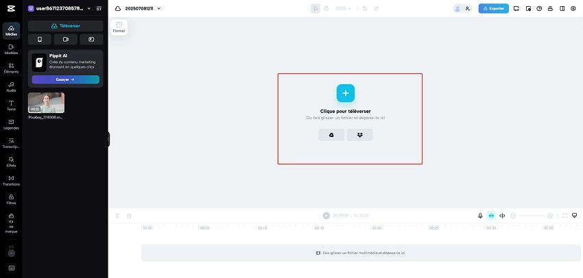 capcut importer video