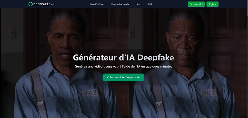 application changer visage Deepfakes