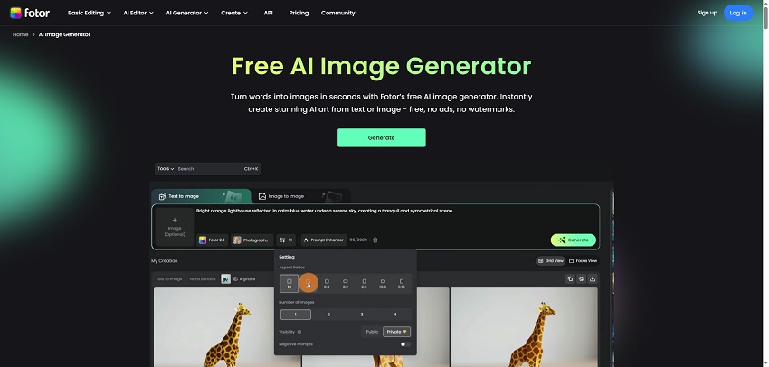 application changer visage Fotor