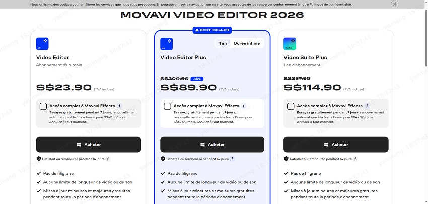 Comment supprimer le filigrane Movavi 1