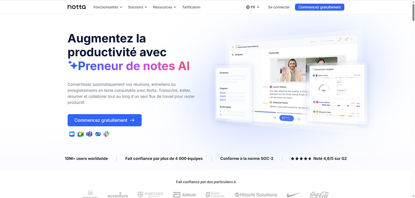 Site de conversion audio-texte