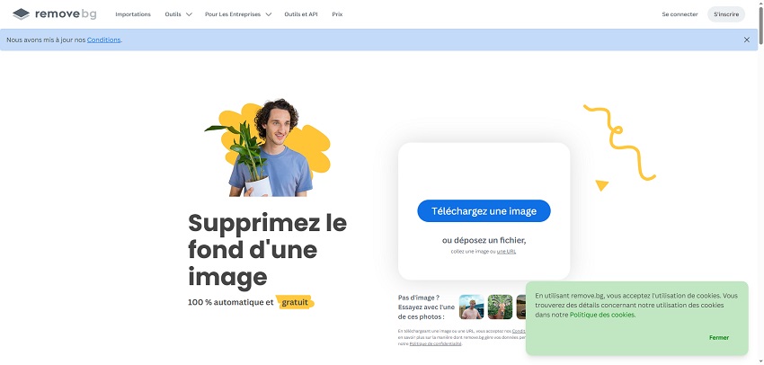Site de suppression de fond d'image - remove.bg