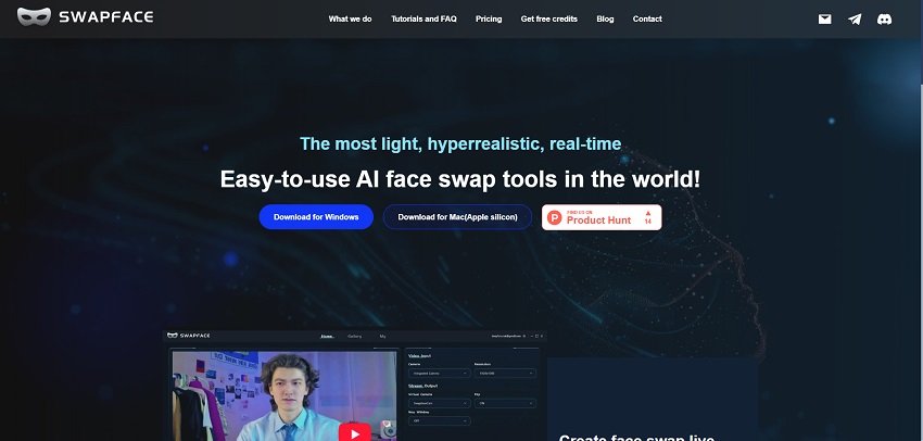 application changer visage Swapface