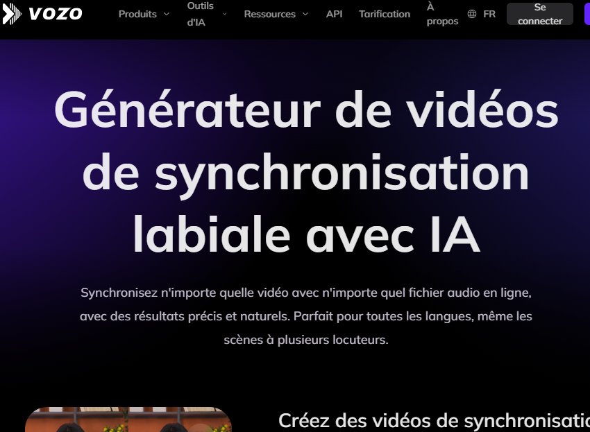 vozo ai synchronisation labiale