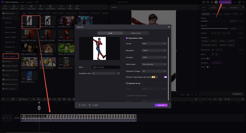 chat qui danse IA gif