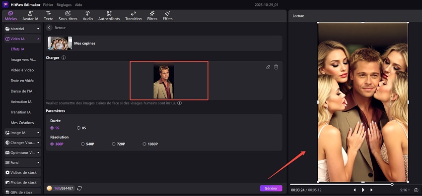 Création vidéo TikTok avec Edimakor 3