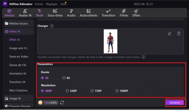 application pour faire danser une photo