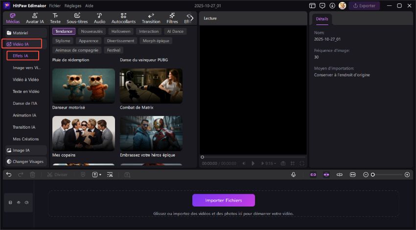halloween ai vidéo effects