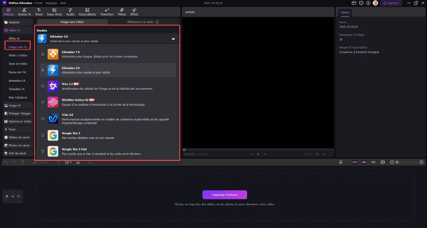 edimakor image to video - image to video model