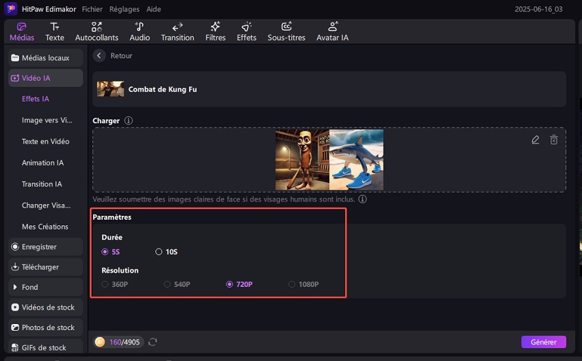 Créer une vidéo à partir d'image