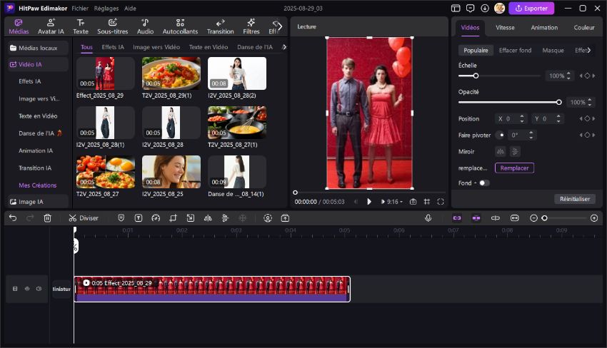 edimakor éditer vidéo kiss ia