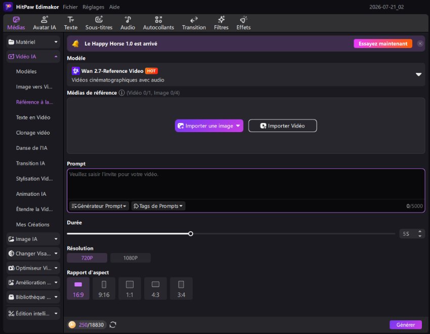 Edimakor Generate Reference Video