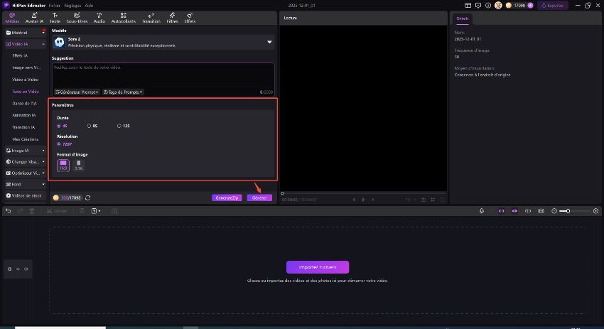 Comment créer une vidéo avec le Sora 2 Modèle
