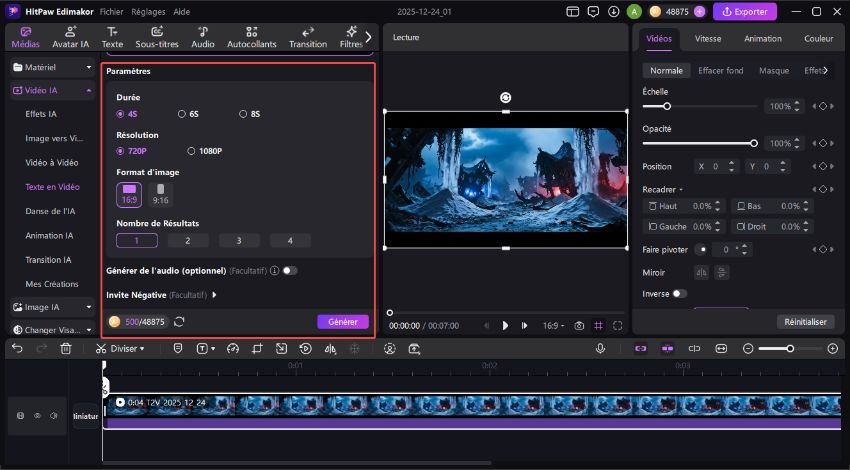 Comment créer une vidéo avec les prompts VEO3.1 - 7