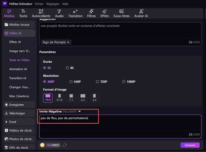 générateur vidéo ia midjourney alternative edimakor