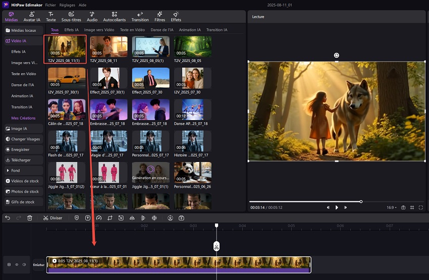 exemple de générateur de vidéo IA