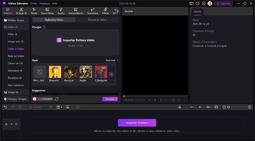 vidéo à vidéo animée