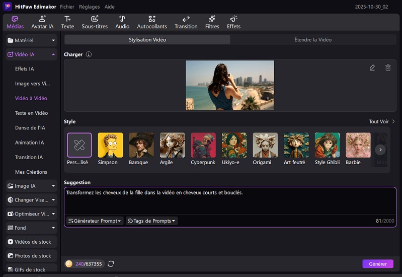 ia coiffure femme gratuit