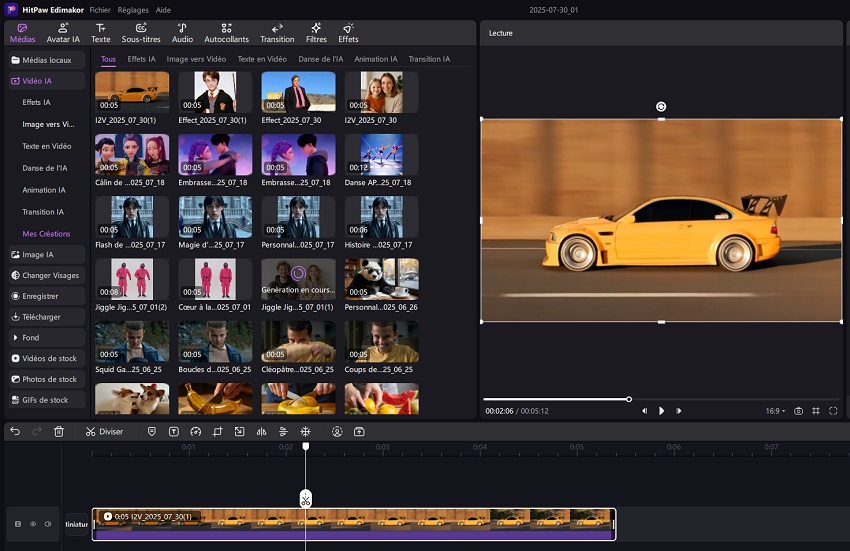 vidéo avec effet de flou de mouvement