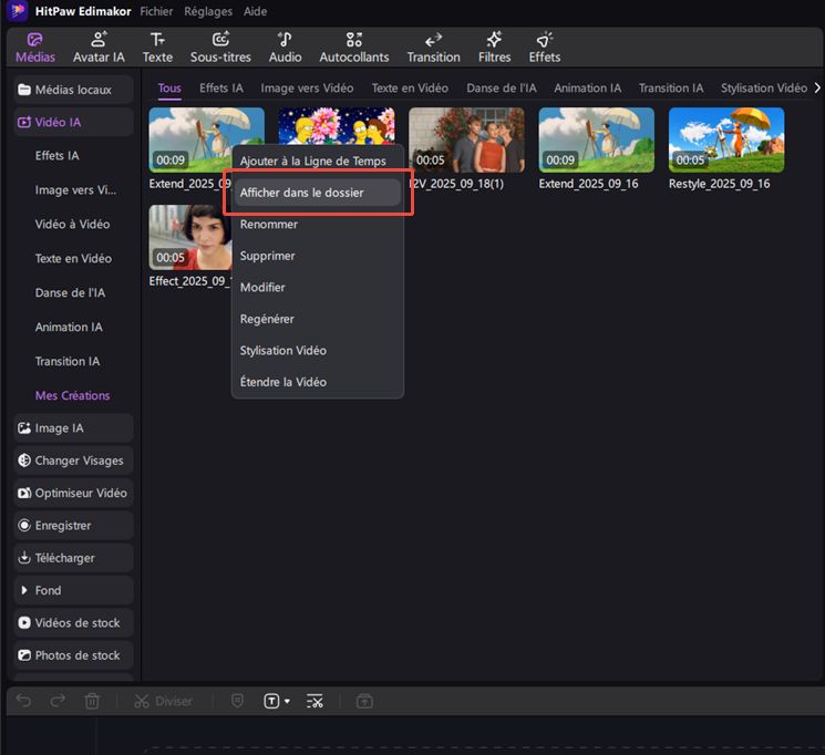mes créations vidéo en animation vidéo