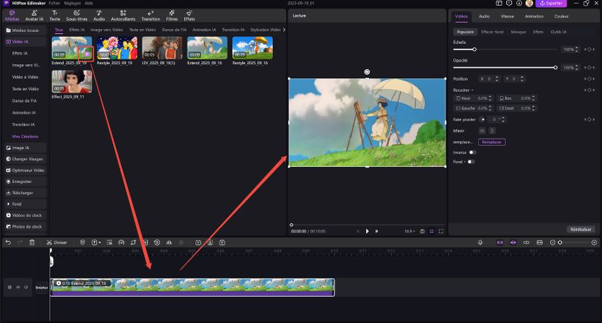 mes créations vidéo en animation vidéo