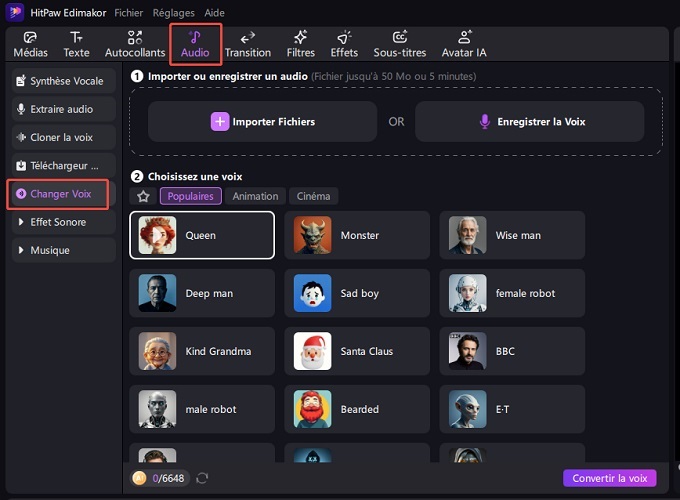 modificateur de voix edimakor