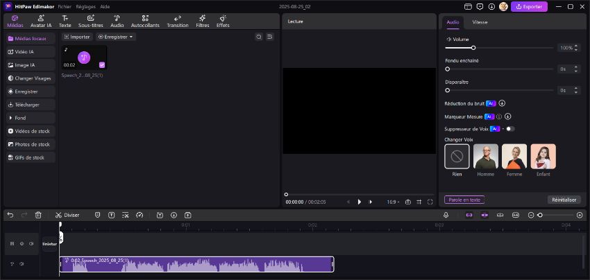 synthèse vocale Edimakor