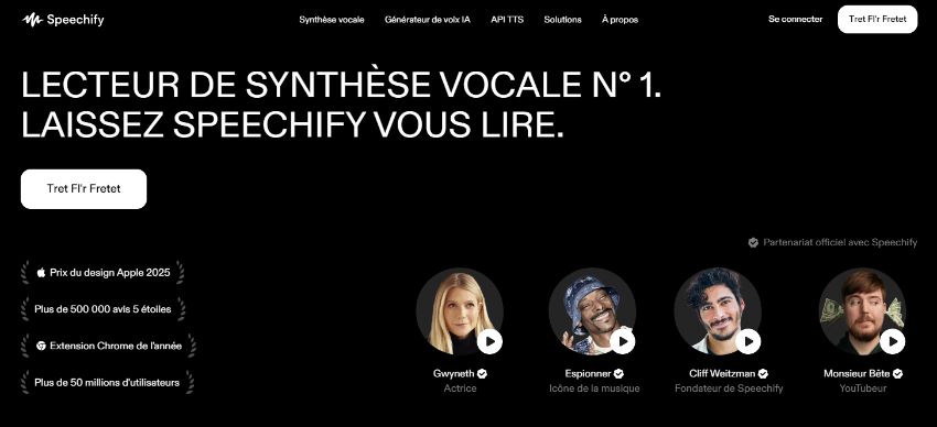 Synthèse de voix de célébrité ai