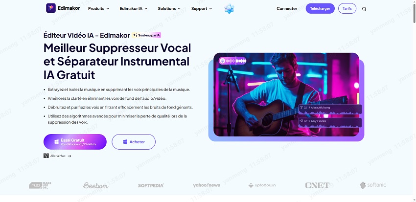 Convertisseur vidéo-audio Edimakor