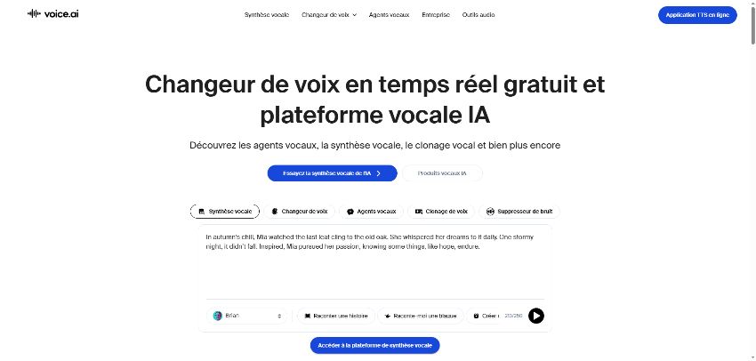 changeur de voix IA en temps réel