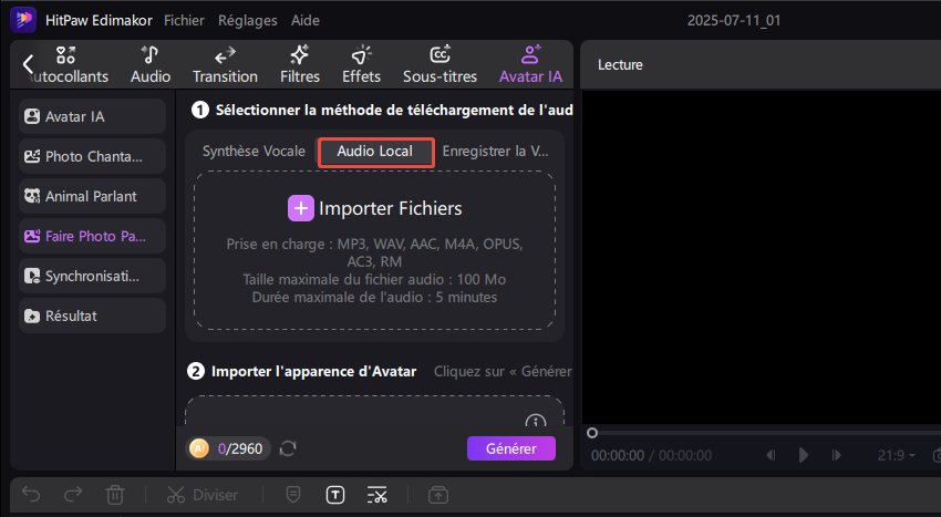 edimakor synchronisation labiale photo et vidéo