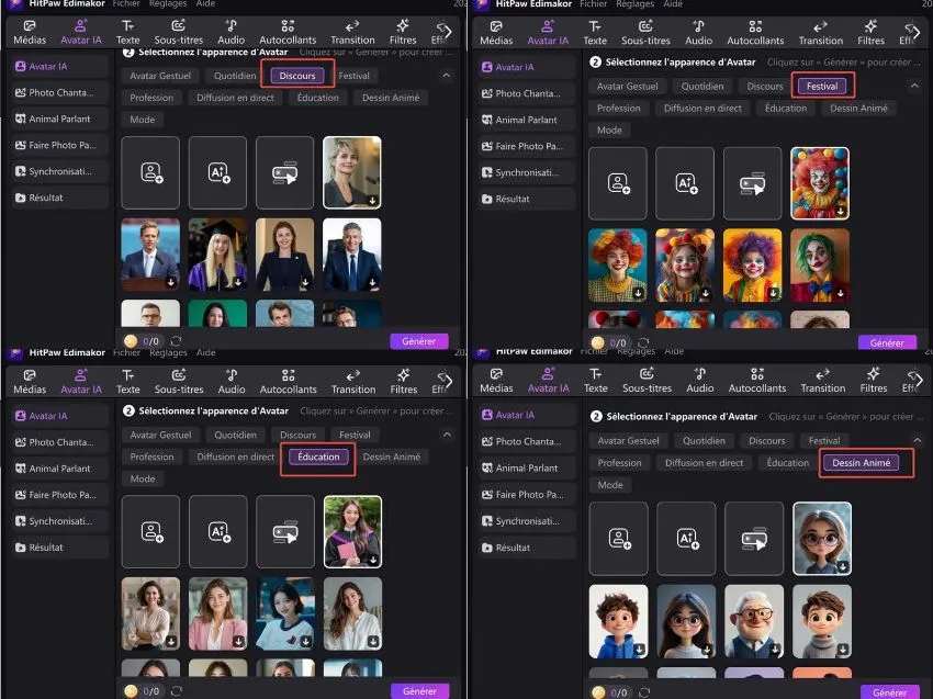 meilleur générateur de vidéo IA avec avatar humain