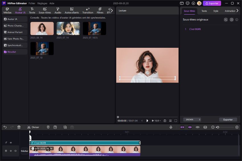 doublage vidéo ia edimakor synchronisation labiale