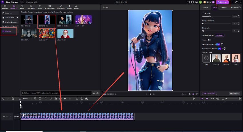 ajouter la photo de la conversation générée à la chronologie