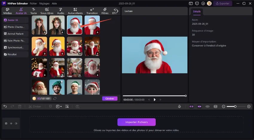 voix du Père Noël changer