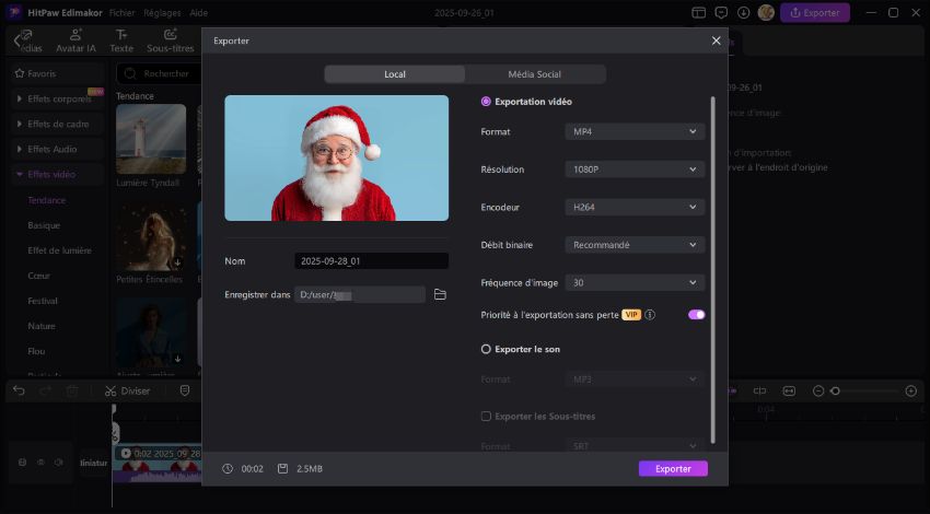 voix de père noël ai