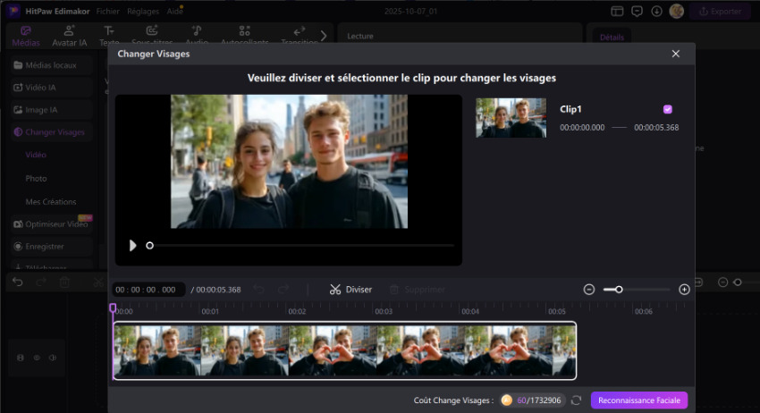 face swap edit video file