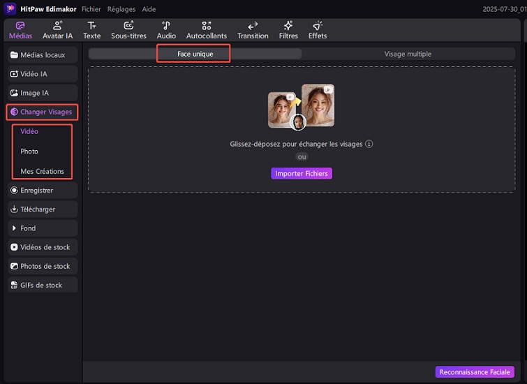 importer votre photo vidéo