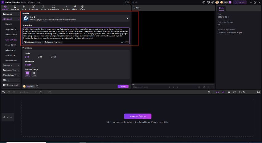 générateur vidéo du Père Noël par IA