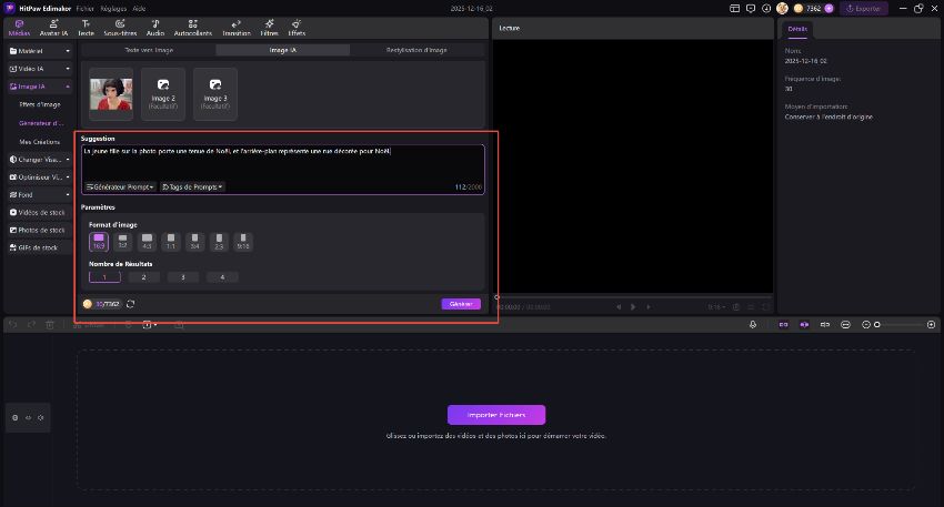 Message du Père Noël IA