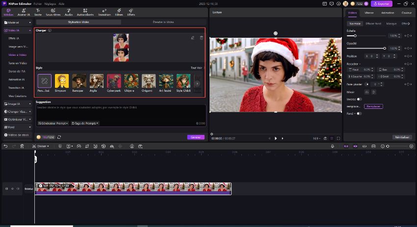 voix du Père Noël IA