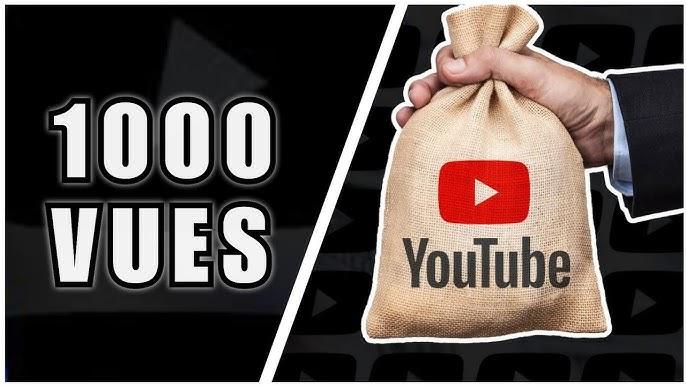 Combien YouTube paye pour 1000 vues