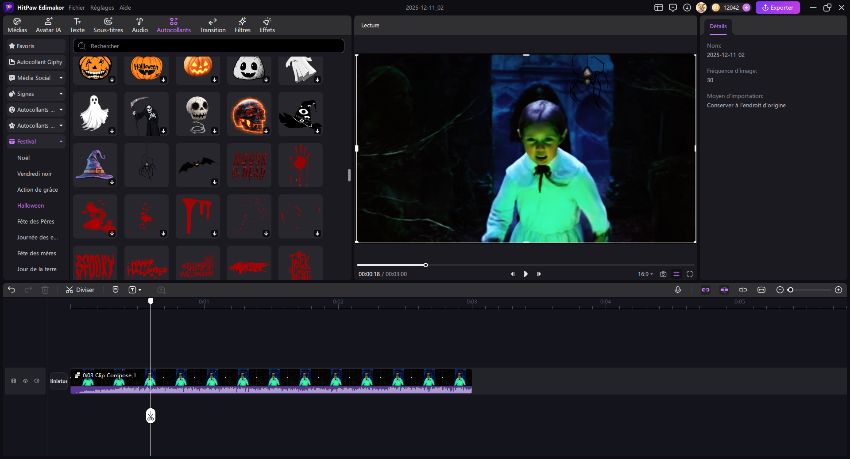 Edimakor application clips composés guide