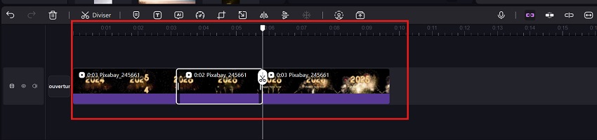 Découper les parties indésirables