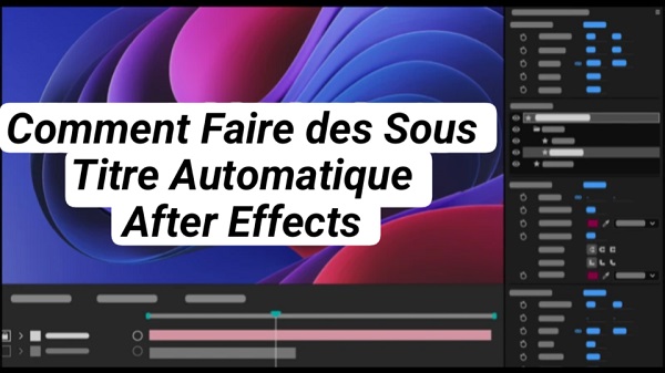 sous-titres after effects