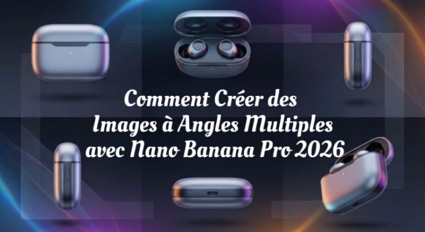 Image IA de banane sous différents angles