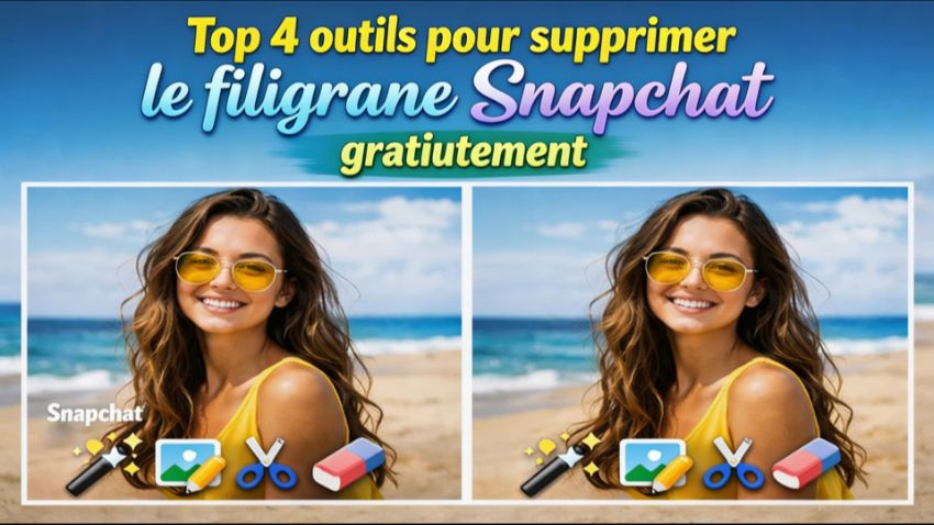 Comment supprimer le filigrane Snapchat